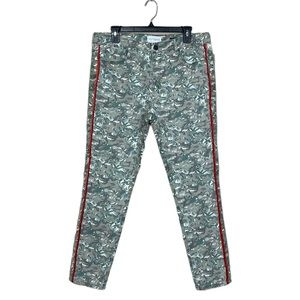 NWT Parker Smith “Ava” Tropical Camo Skinny Jeans with Side Stripe (C1)